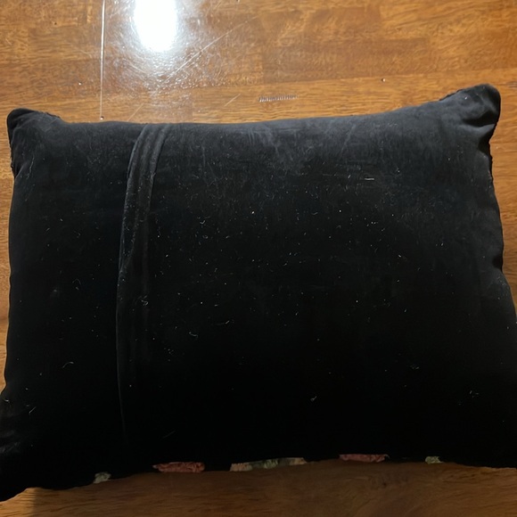 100% Wool Hooked Folk Art Pillow - Picture 4 of 6